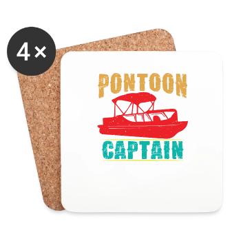 Pontoon Captain - Coasters (set of 4) - white - Front