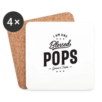 I Am One B Pops Funny - Coasters (set of 4) - white - Front