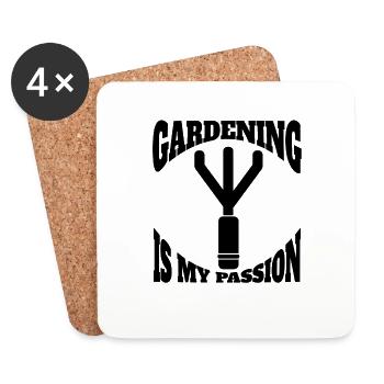 Gärtner Obstgarten Geschenk Hobbygärtner Garten - Untersetzer (4er-Set) - Weiß - Vorne