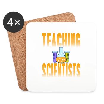 Teaching Future Scientists Retro Science Teacher - Coasters (set of 4) - white - Front