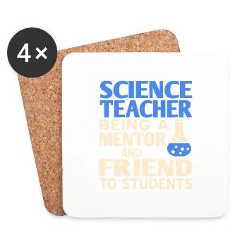 Science Teacher Being A Mentor & Friend To Student - Untersetzer (4er-Set) - Weiß - Vorne
