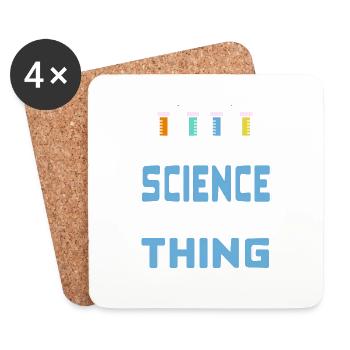 Teaching Science Is Kinda My Thing Retro Teacher - Untersetzer (4er-Set) - Weiß - Vorne