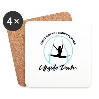 Aerial Silk Dancer für Aerial Ribbon und Aerialist - Untersetzer (4er-Set) - Weiß - Vorne
