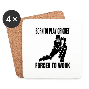 Cricket Team Cricket Saying Gift Cricket Fan - Coasters (set of 4) - white - Front