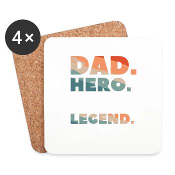 Dad Hero Orthopädischer Chirurg Legende Orthopäde - Untersetzer (4er-Set) - Weiß - Vorne