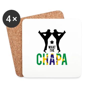 Ginga Capoeira für brasilianische Kampfsportarten - Untersetzer (4er-Set) - Weiß - Vorne