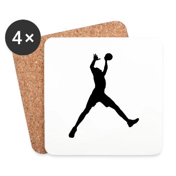 Basketball - Untersetzer (4er-Set) - Weiß - Vorne