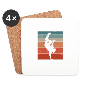Je Peux Pas J'ai Danse Danseur Danser - Dessous de verre (lot de 4) - blanc - Devant