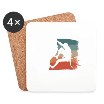 Je Peux Pas J'ai Escalade Grimpeur Alpinisme - Dessous de verre (lot de 4) - blanc - Devant