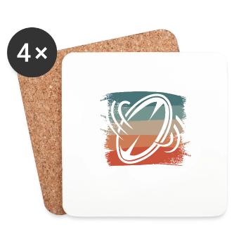 Je Peux Pas J'ai Rugby Rugbyman - Dessous de verre (lot de 4) - blanc - Devant