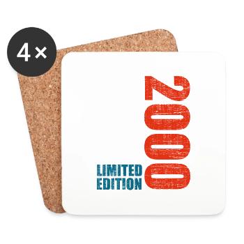 23rd Birthday Men Women 23 Years 2000 Funny Gift - Coasters (set of 4) - white - Front