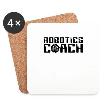 Robotics Coach Robot Technology Robotics Engineer - Coasters (set of 4) - white - Front