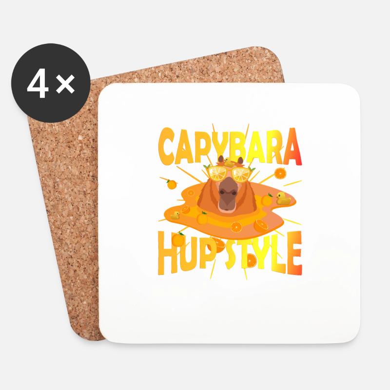 Capy HUPstyle duck - Untersetzer (4er-Set) - Weiß