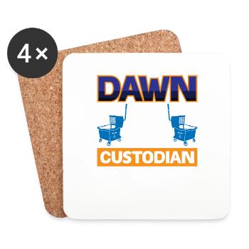 Dawn of the Custodian - Coasters (set of 4) - white - Front