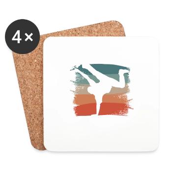 Je Peux Pas J'ai Breakdance Breakdancing - Dessous de verre (lot de 4) - blanc - Devant