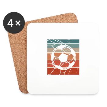 Je Peux Pas J'ai Match Footballeur Football - Dessous de verre (lot de 4) - blanc - Devant