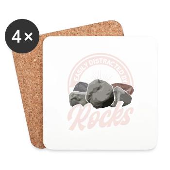 Rock Collecting Geology Geologe - Untersetzer (4er-Set) - Weiß - Vorne