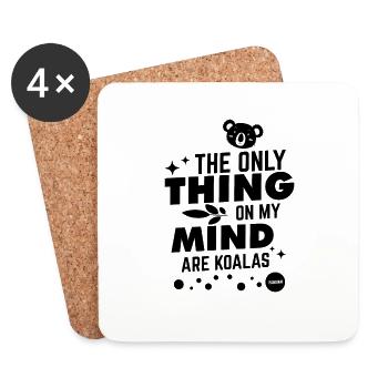 great koala picture for kids - Coasters (set of 4) - white - Front