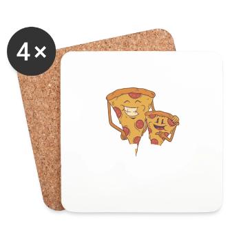 I'm A Pizza Dad Just Like A Normal Dad Except Much - Untersetzer (4er-Set) - Weiß - Vorne