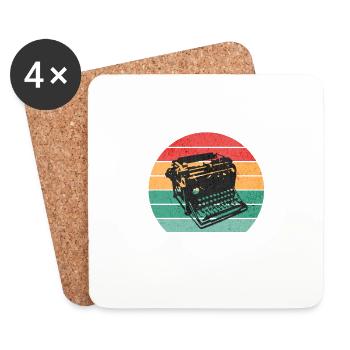 Funny Screenwriter Shirt, Screenwriting Shirt, Scr - Coasters (set of 4) - white - Front