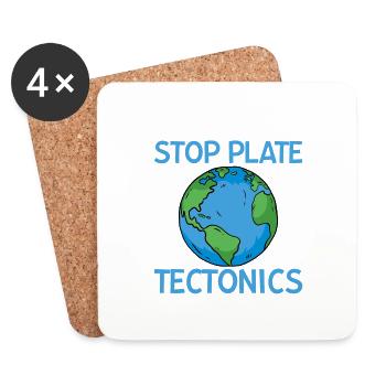 Stop Plate Tectonics 2 - Coasters (set of 4) - white - Front