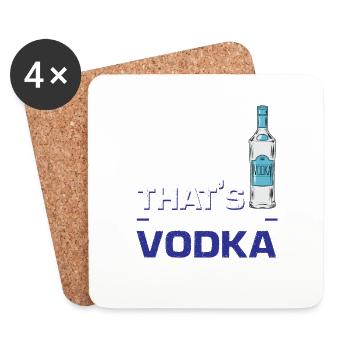 Das nenne ich Wodka - Untersetzer (4er-Set) - Weiß - Vorne