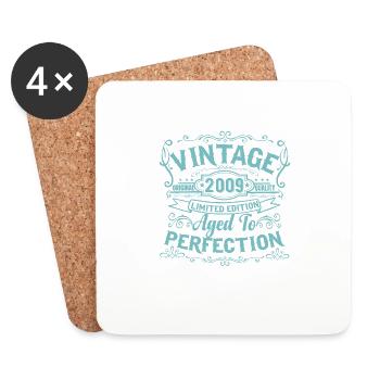 Limited Edition 2009 Vintage. Aged to Perfection - Untersetzer (4er-Set) - Weiß - Vorne