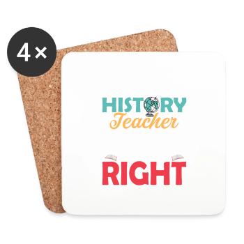 I'm A History Teacher To Save Time Professor Educa - Coasters (set of 4) - white - Front