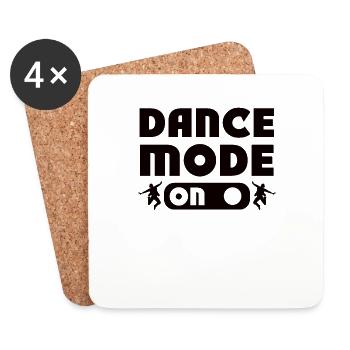 Mode Danse Pour Danseur Danseur Musique De Fête Sports - Dessous de verre (lot de 4) - blanc - Devant