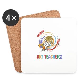 Then Some Become Art Teachers Professor Education - Untersetzer (4er-Set) - Weiß - Vorne