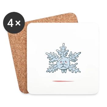 I Am Snow Sure What To Do With All This Snow! - Untersetzer (4er-Set) - Weiß - Vorne