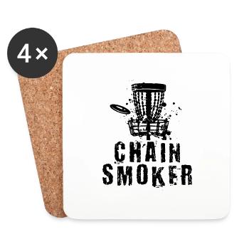 Funny Disc Golf Player - Coasters (set of 4) - white - Front