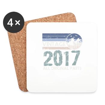 Limited Edition 2017 Vintage - Coasters (set of 4) - white - Front