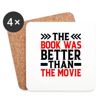 Le livre était meilleur que le film 2 - Dessous de verre (lot de 4) - blanc - Devant