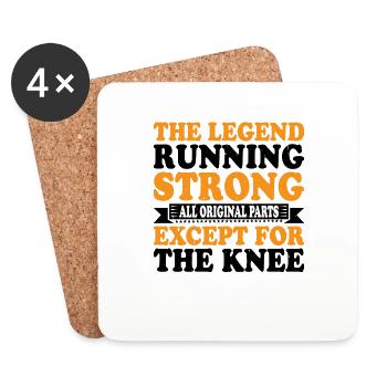 All Original Parts Except For The Knee 3 - Untersetzer (4er-Set) - Weiß - Vorne