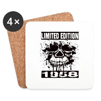Limited Edition 1958 - Untersetzer (4er-Set) - Weiß - Vorne
