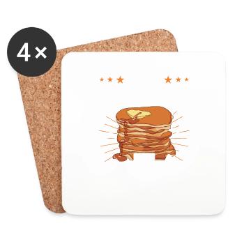 Pancakes Food Lover Meilleur Pancake Maker - Dessous de verre (lot de 4) - blanc - Devant