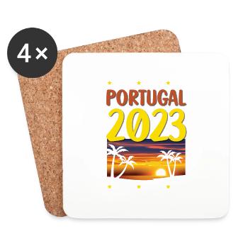 Portugal 2023 - Dessous de verre (lot de 4) - blanc - Devant