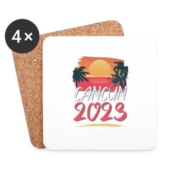 Cancun 2023 - Coasters (set of 4) - white - Front