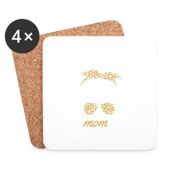La vie des mères pour toutes les mères - Dessous de verre (lot de 4) - blanc - Devant