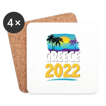 Greece 2023 - Coasters (set of 4) - white - Front