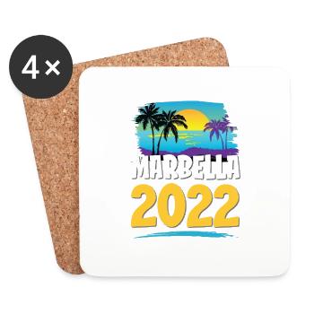 Marbella 2023 - Coasters (set of 4) - white - Front