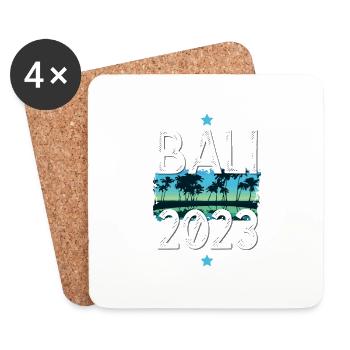 Bali 2023 - Untersetzer (4er-Set) - Weiß - Vorne