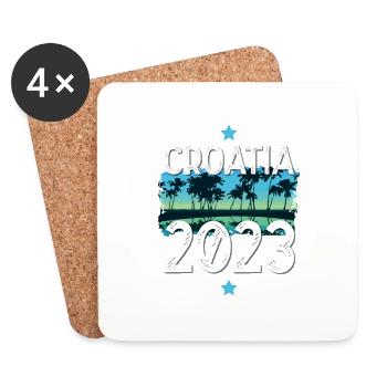 Croatia 2023 - Coasters (set of 4) - white - Front