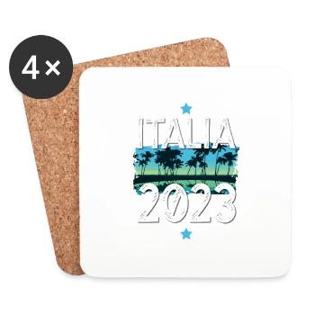 Italia 2023 - Untersetzer (4er-Set) - Weiß - Vorne