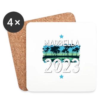 Marbella 2023 - Coasters (set of 4) - white - Front
