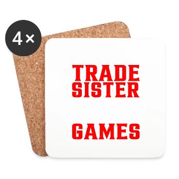 Will Trade Sister For Video Games 16 - Untersetzer (4er-Set) - Weiß - Vorne