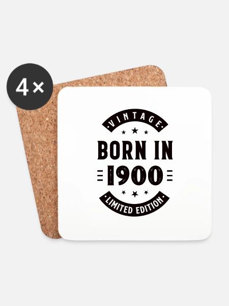 Die Legende von 1900 Geburtstag - Untersetzer (4er-Set) - Weiß