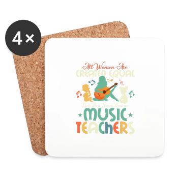 Then Some Become Music Teachers Notes Instruments - Untersetzer (4er-Set) - Weiß - Vorne