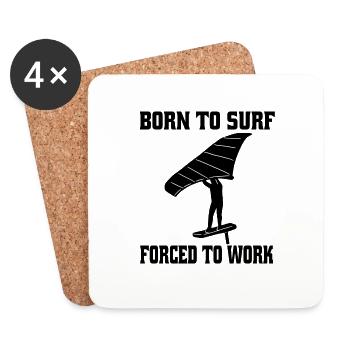 Planche à voile Kitesurf Kitesurfer Windsurfer - Dessous de verre (lot de 4) - blanc - Devant